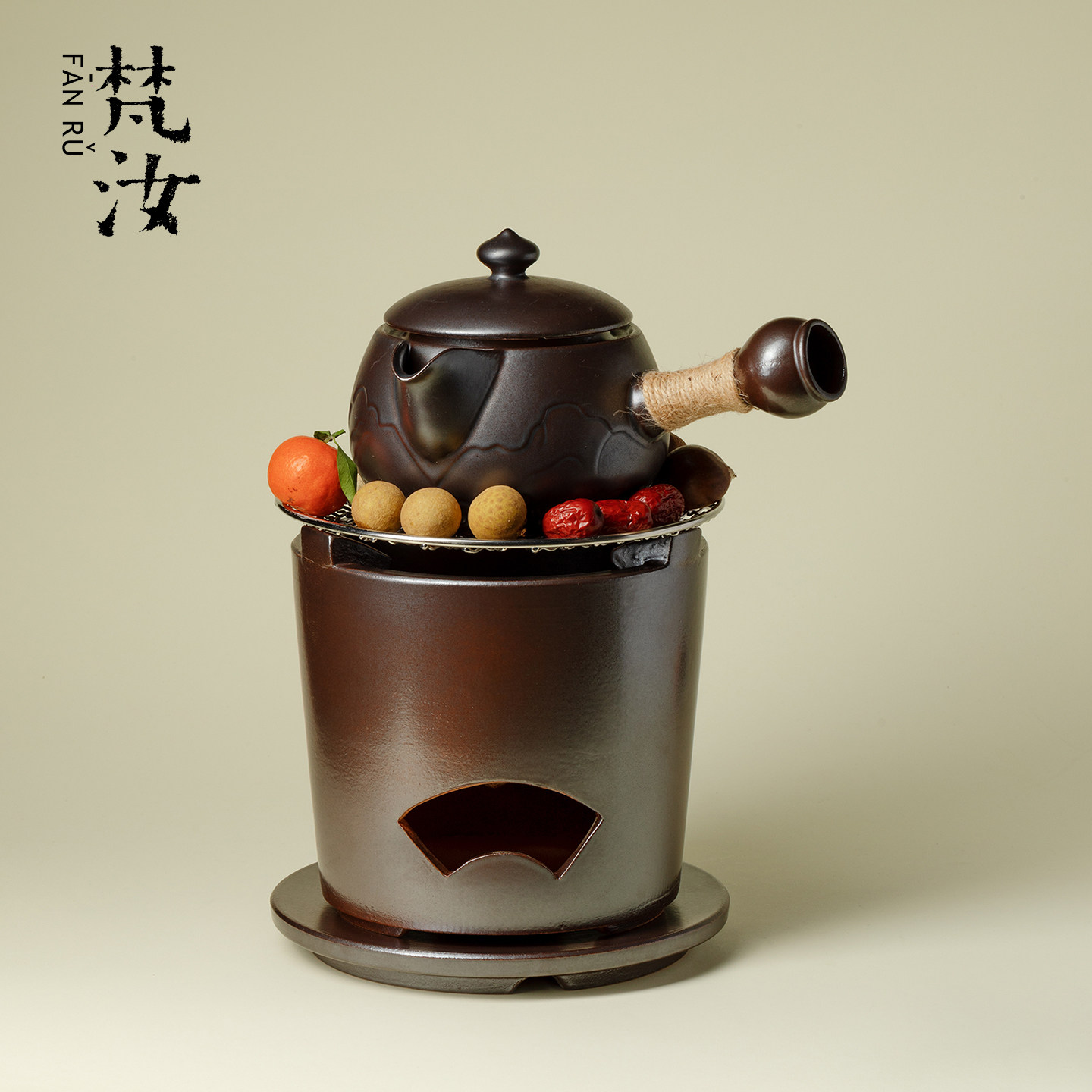 梵汝烤奶罐陶罐煮茶壶烤茶罐围炉煮茶的壶烤奶茶罐烤火炉套装炭炉,淘宝优惠券,粉丝福利购,淘宝优惠卷