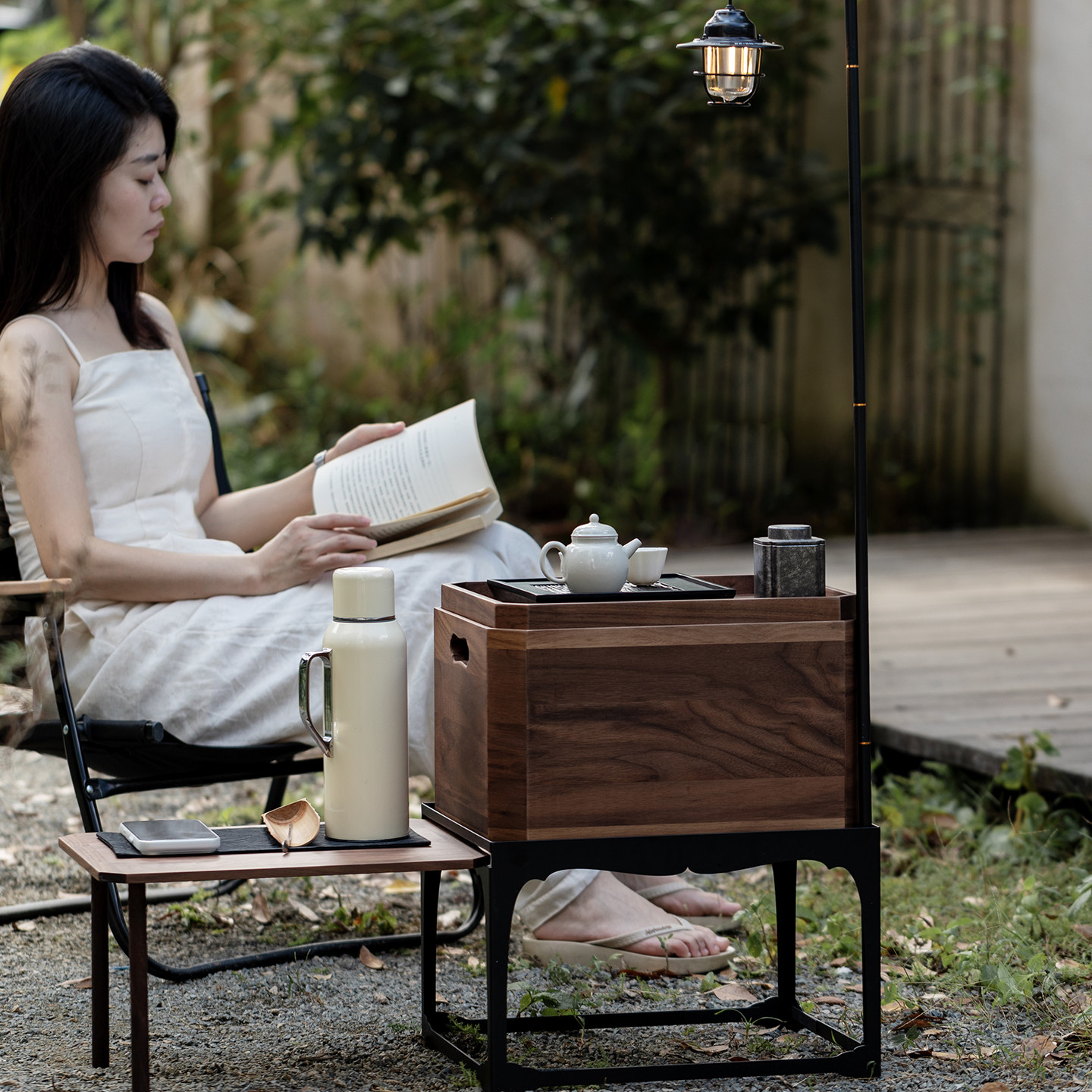 梵汝云游移动茶室户外小茶桌旅行露营创意胡桃木便携收纳茶桌茶几,淘宝优惠券,粉丝福利购,淘宝优惠卷