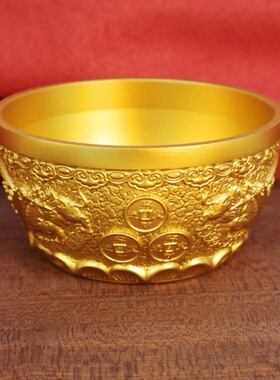 黄铜貔貅聚宝盆摆件黄铜聚财招财