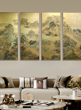 加厚铜雕画招财纳福挂画