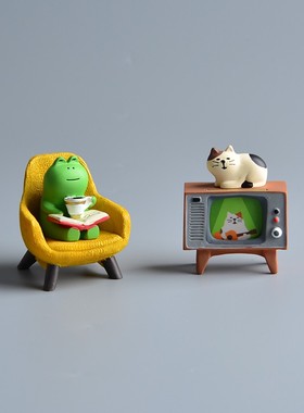 定制照片日式家居摆件电视机模型迷你圣诞节礼物生日送男生女创意