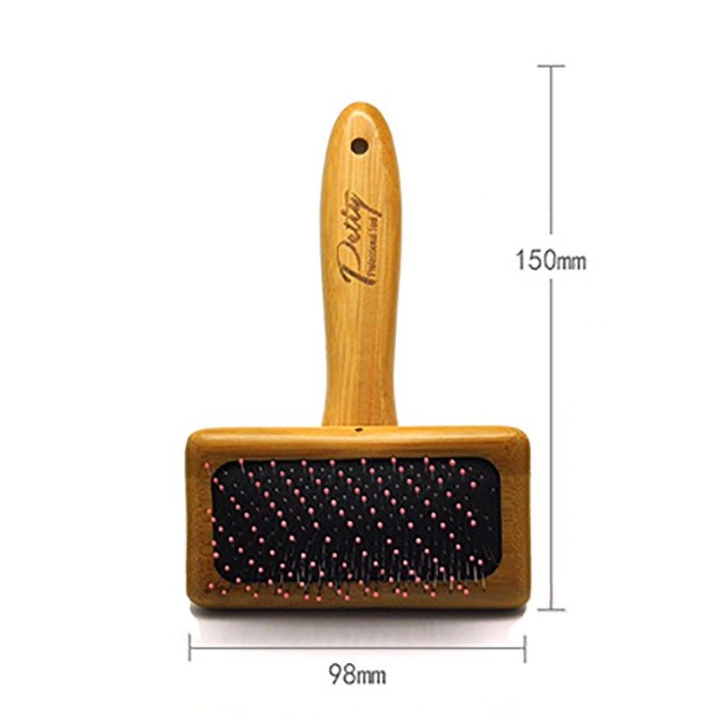 宝丽竹实木柄针梳气垫针梳长毛清洁美容开结柴犬泰迪梳子宠物用品,淘宝优惠券,粉丝福利购,淘宝优惠卷