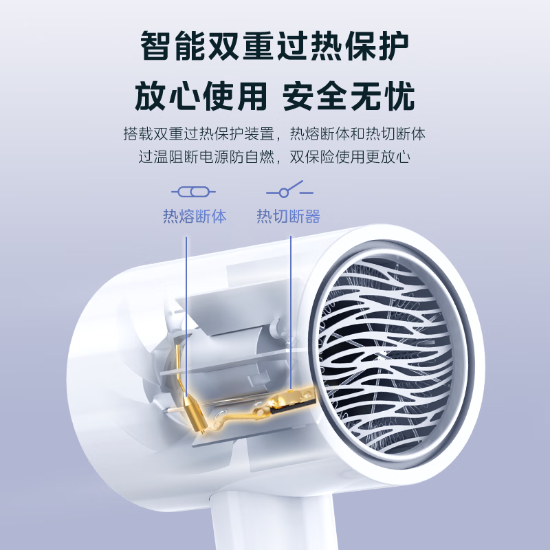 美的吹风机家用大风力负离子护发速干电吹风宿舍用学生2026新款