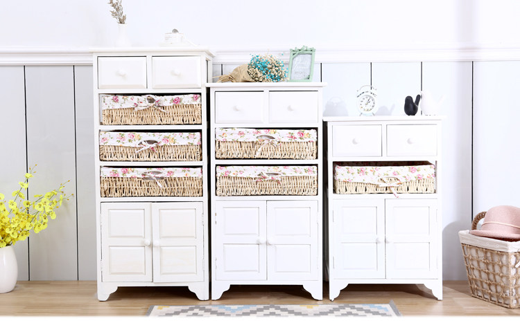 卧室实木床头柜田园经济收纳斗柜简约北欧床边储物柜子白色小户型,淘宝优惠券,粉丝福利购,淘宝优惠卷