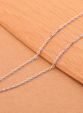 项链999足银高级感轻奢o字素链