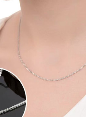 足银999银项链高颜值送女友礼物