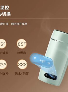 primitalia浦美泰便携式烧水壶旅行mini小型烧水杯恒温壶电热水壶
