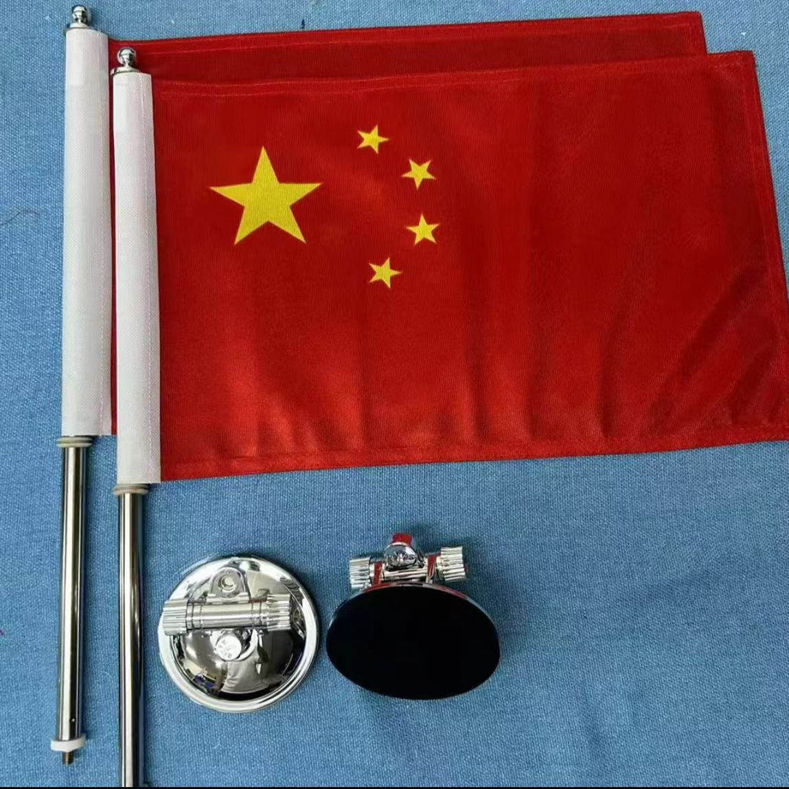 全新升级强力磁吸车载外挂吸杆装饰车载摆件小红旗车饰超强强磁吸