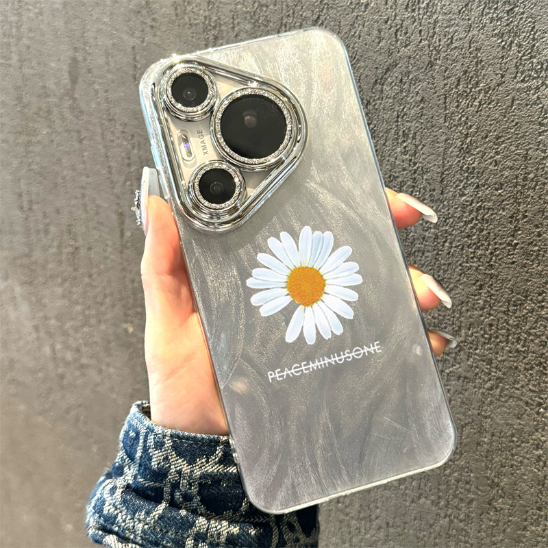 Quan Zhilong Daisy mobile phone case iPhone17 trendy brand 16promax Xiaomi 15 Huawei pura80 red rice k80 luxury high-end female opporeno13 all-inclusive lens suitable for iqooneo9
