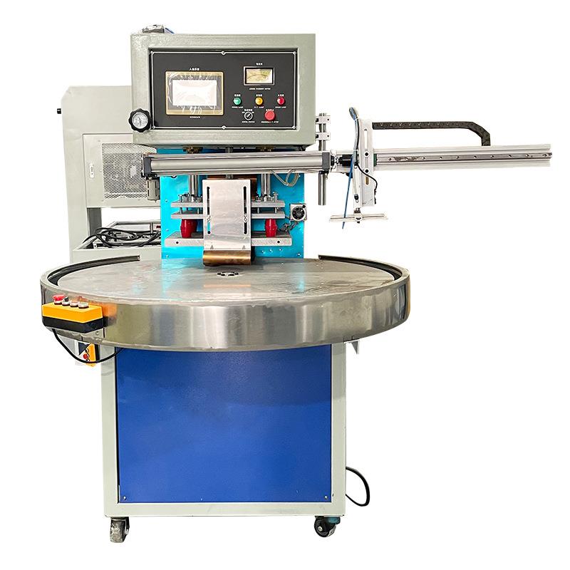 4-station high-frequency automatic turntable machine luggage waterproof strip plastic welding machine Dongguan high-frequency manufacturer