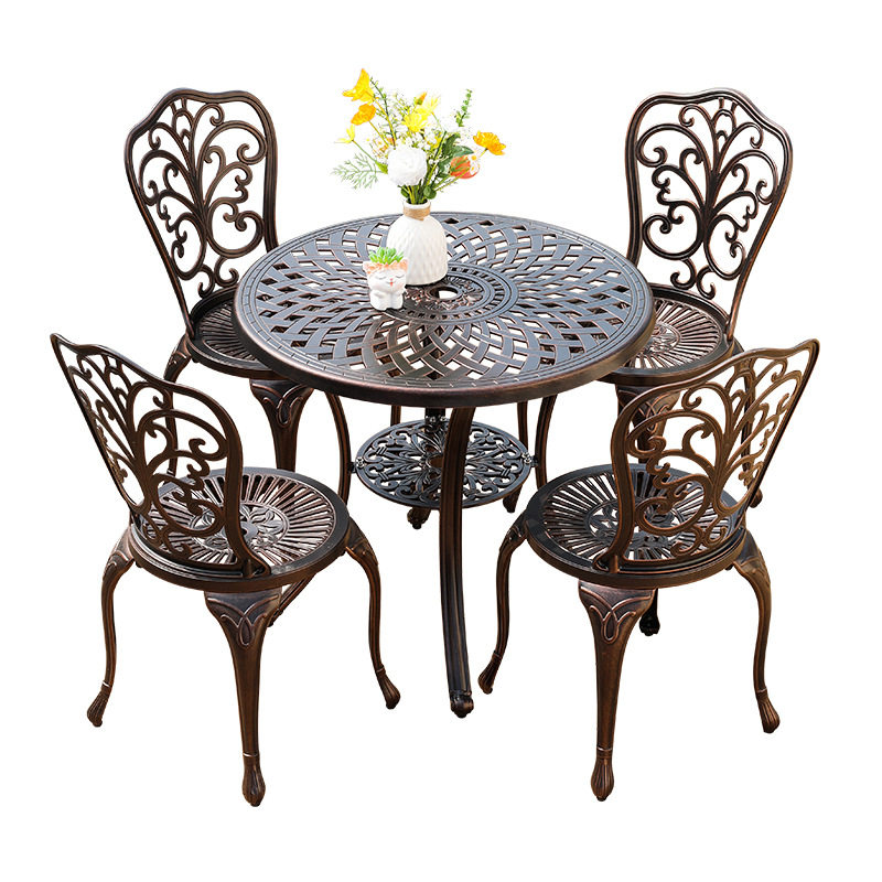 源头工厂户外桌椅庭院铸铝室外花园餐桌压铸休闲阳台别墅圆桌,淘宝优惠券,粉丝福利购,淘宝优惠卷