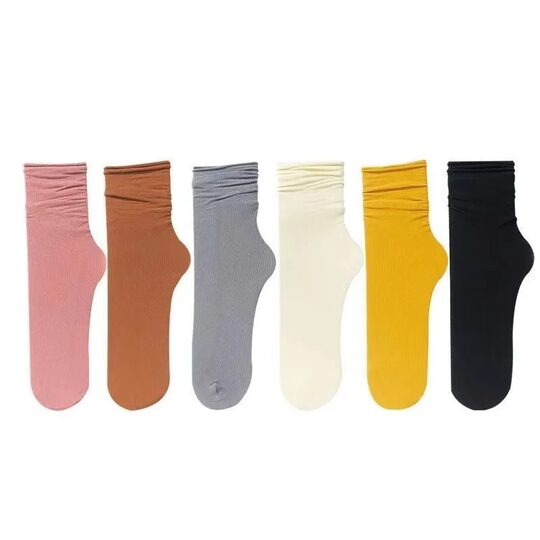 Bingbing socks for women's summer thin mid-tube socks