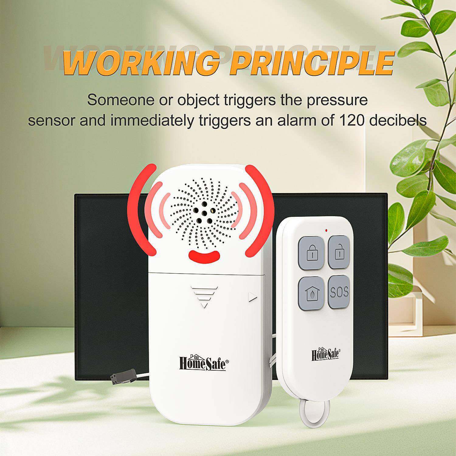 脚踩门垫报警器紧急呼叫老人看护重力感应有线提示器防盗报警家用,淘宝优惠券,粉丝福利购,淘宝优惠卷