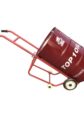 油桶搬运车 倒料车 手推车油桶手推车铁桶搬运车四轮铁油桶搬运车