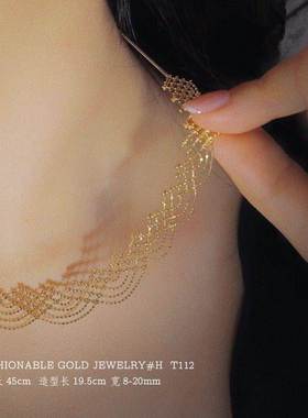 夏天遮疤神器脖子遮脖子疤痕神器颈部遮疤神器项链925银镭射