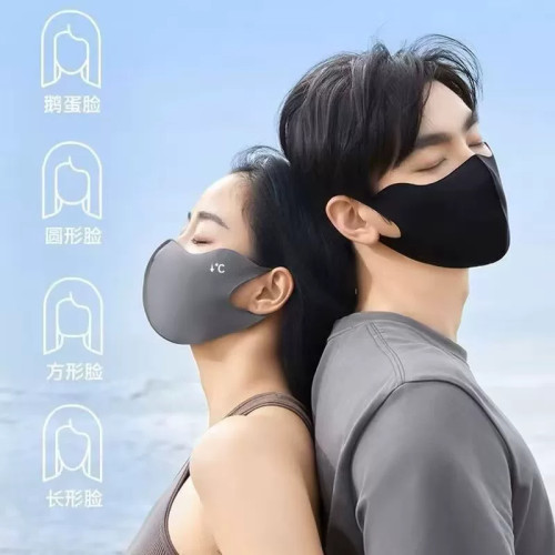 无痕防晒护眼角口罩女夏季轻薄3d立体冰丝面罩防紫外线透气显脸小 - 图2