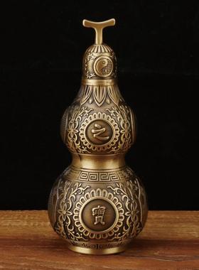 厂家开盖铜葫芦机压葫芦摆件铜器工艺品