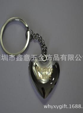 新款直销科威特金属旋转钥匙扣制作实用礼物代币镭雕钥匙扣字母钥