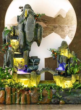 招财流水摆件循环水庭院景观落地开业送礼客厅室内阳台喷泉造景