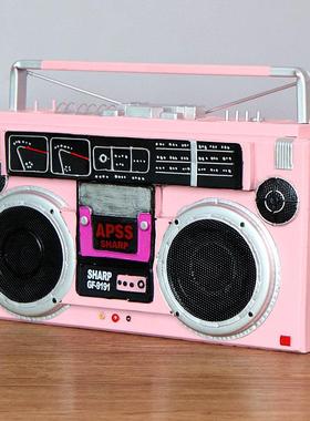 覆古怀旧老式收音机照相机电话机留声机模型摆件拍摄道具橱窗装饰