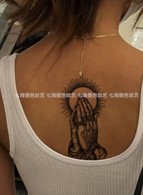 纹身贴草本不反光半永久持久不掉