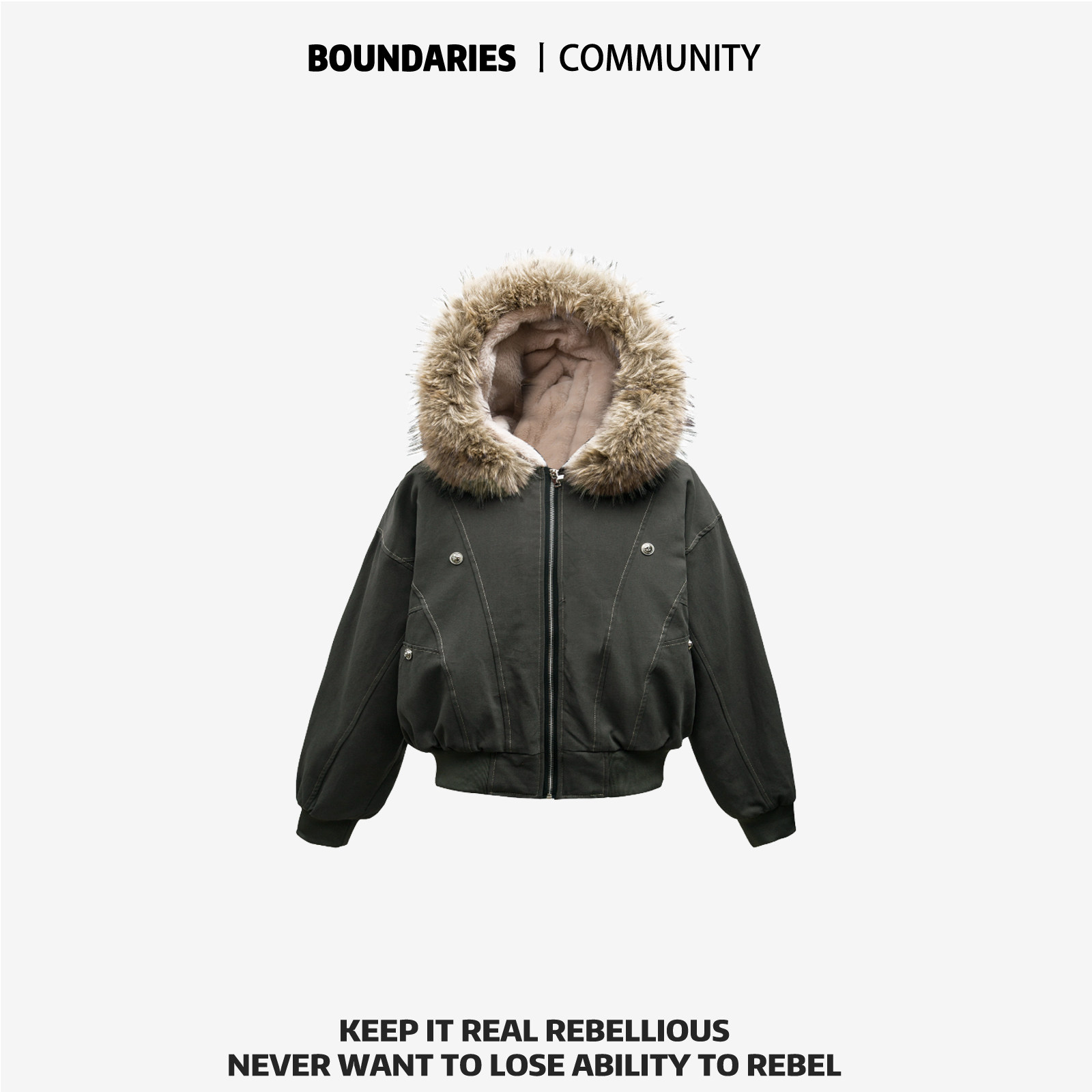 新款美式工装风可拆卸毛领连帽加绒棉服外套女6042,淘宝优惠券,粉丝福利购,淘宝优惠卷