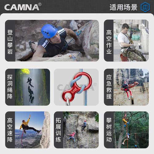 蜘蛛人手控STOP下降器高空作业安全绳缓降器止坠攀岩速降索降装备 - 图1