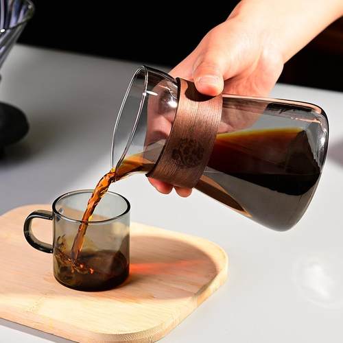 聪明杯V60咖啡滤杯手冲咖啡分享壶套装咖啡玻璃滴滤杯挂耳咖啡杯 - 图1