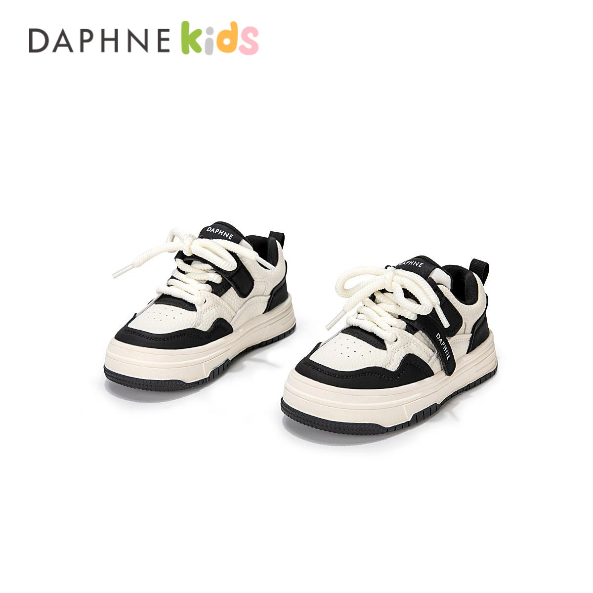 达芙妮女童鞋子儿童休闲运动鞋2025春秋季新款女孩皮面小白鞋板鞋,淘宝优惠券,粉丝福利购,淘宝优惠卷