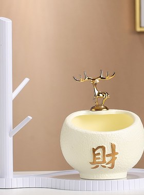 创意入户口鞋柜玄关摆件钥匙收纳家居客厅桌面装饰品乔迁新居礼品