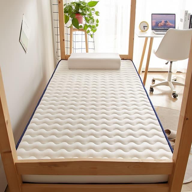 乳胶床垫软垫家用褥宿睡舍学F776JMMT生单人记忆棉子海绵垫租房地 - 图1