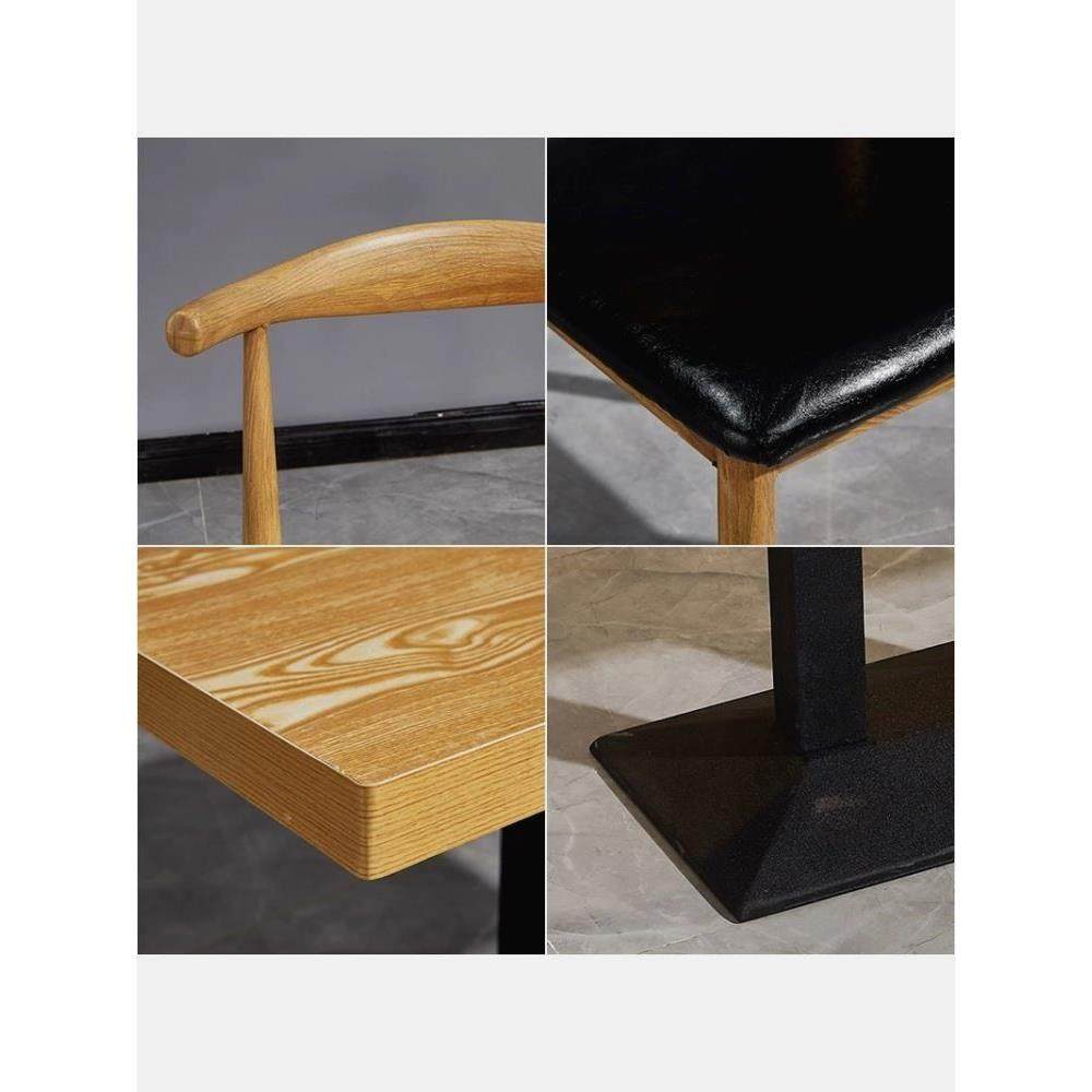 面馆早餐餐厅桌子实木桌椅套装加粗烧烤现代咖啡厅快餐桌椅组合,淘宝优惠券,粉丝福利购,淘宝优惠卷