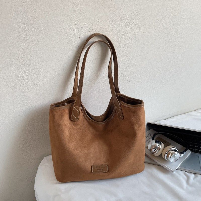 高级感简约纯色大包包上班通勤包2025新款百搭单肩包大容量托特包,淘宝优惠券,粉丝福利购,淘宝优惠卷