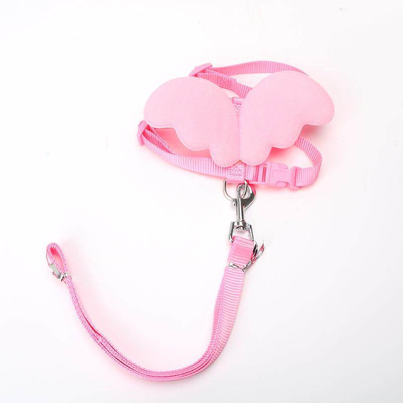 天使翅膀狗狗牵引绳遛狗猫咪胸背带宠物外出兔子泰迪比熊小型犬带,淘宝优惠券,粉丝福利购,淘宝优惠卷
