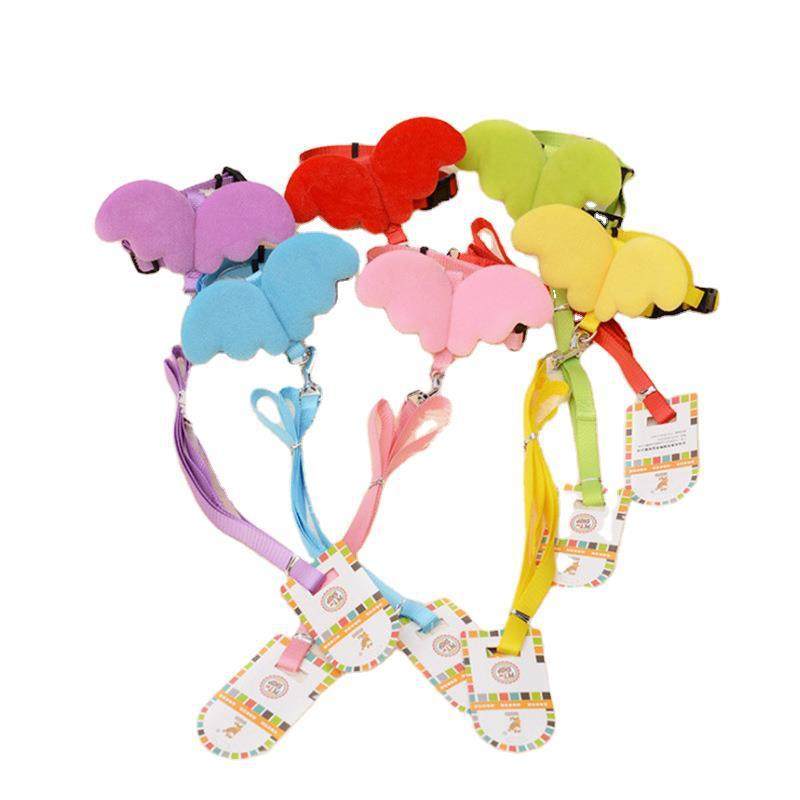 天使翅膀狗狗牵引绳遛狗猫咪胸背带宠物外出兔子泰迪比熊小型犬带,淘宝优惠券,粉丝福利购,淘宝优惠卷