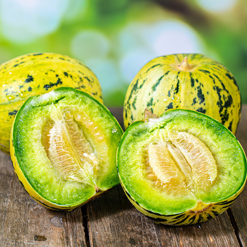 头茬山东甜瓜三拼花美人小蜜蜂绿宝石甜瓜香瓜应季新鲜水果3-5斤