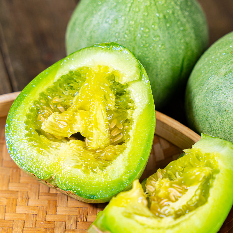 头茬山东甜瓜三拼花美人小蜜蜂绿宝石甜瓜香瓜应季新鲜水果3-5斤