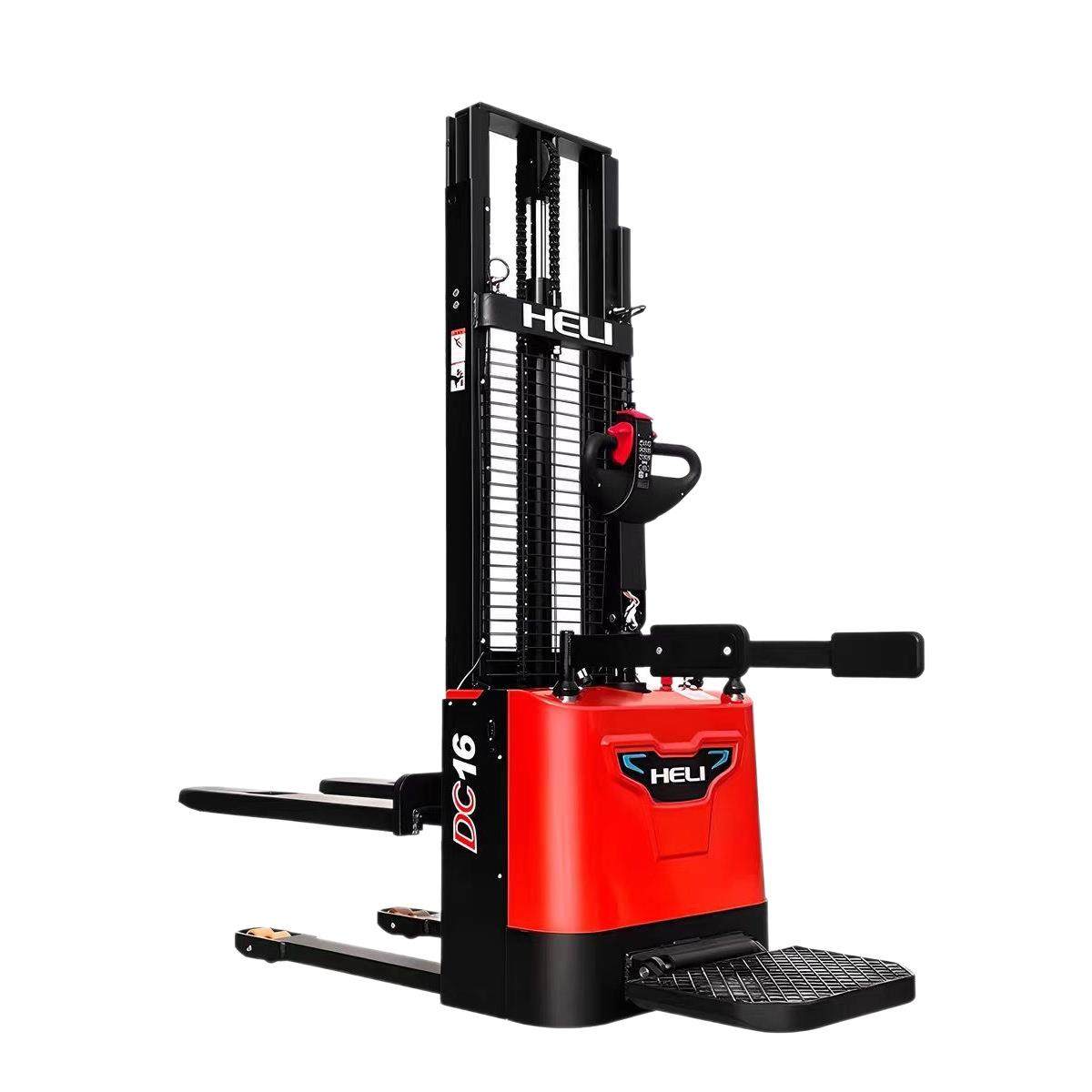 全电动堆高车1.5吨2吨站驾式双提升电动升降搬运车液压装卸堆垛机,淘宝优惠券,粉丝福利购,淘宝优惠卷