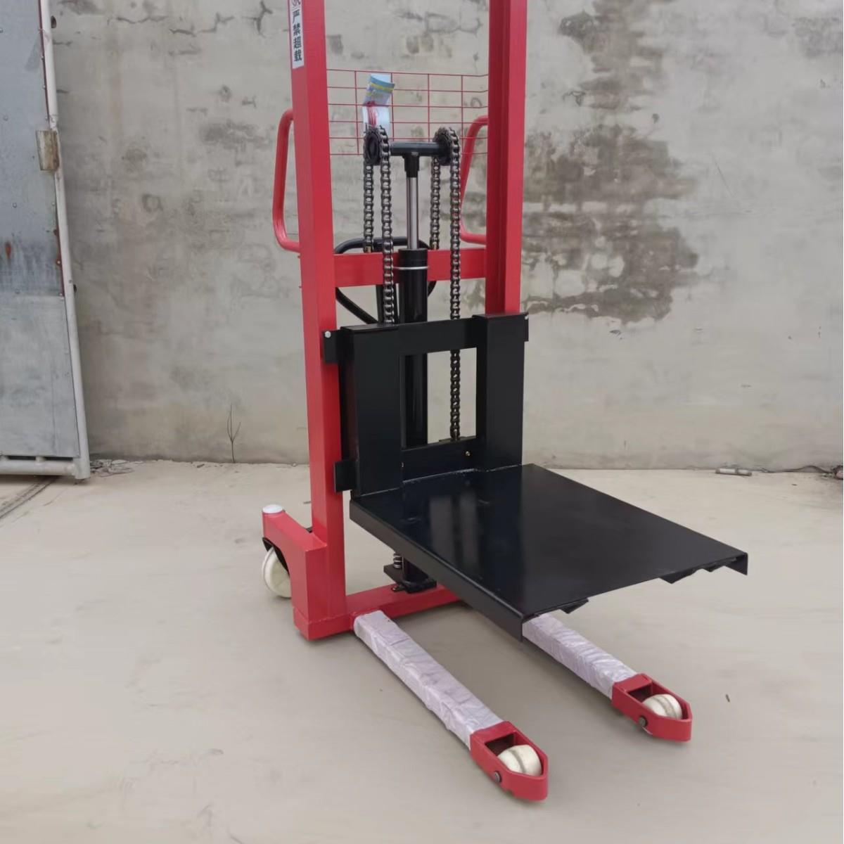 定制手动液压堆高车电动堆高车1t2t手动搬运升高车带托盘可拆解 - 图0