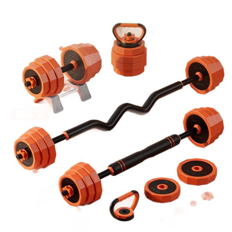 男士哑铃杠铃壶铃家用健身器材可自由调节重量组合套装 - 图3