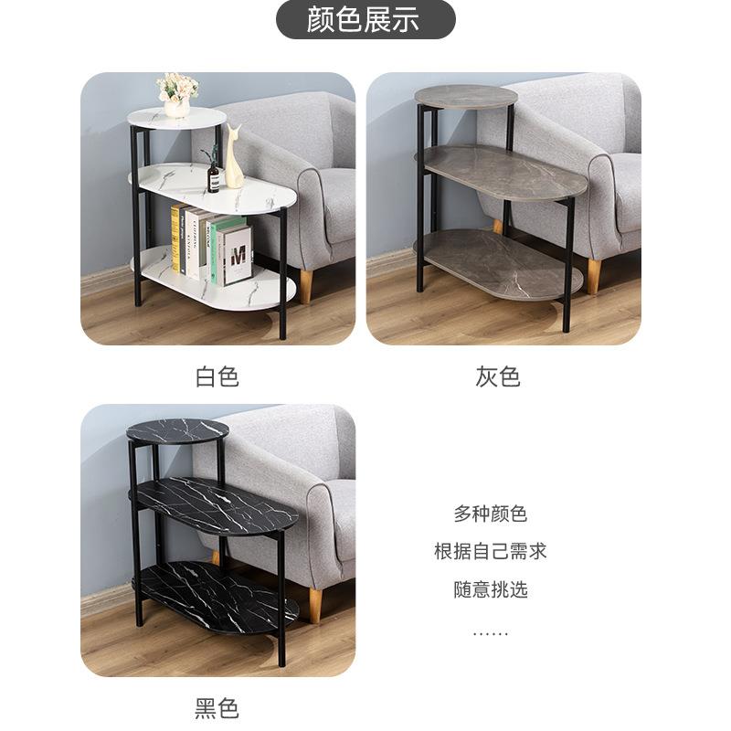 供应茶几简约小户型创意茶几桌岩板圆形创意多层茶几桌 - 图0