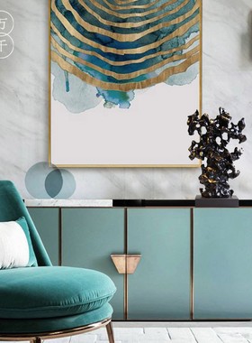 轻奢新中式树脂太湖石禅意摆件 家居客厅博O古架玄关电视柜装饰品