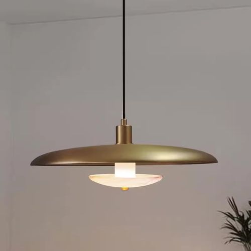 北欧餐桌云石吊灯吧台餐厅卧室床头设计创意轻奢灯饰茶室实木吊灯 - 图2