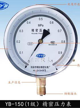 阳泉精密压力表YB-1500.