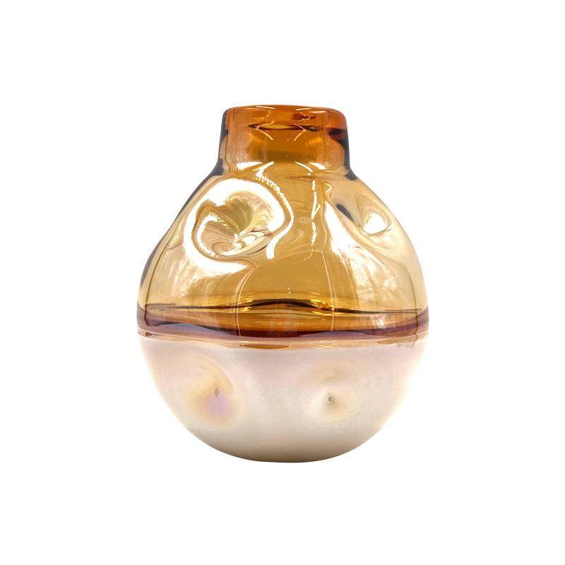 现代简约渐变轻奢玻璃花瓶美式北欧创意家居水培干花假花装饰品,淘宝优惠券,粉丝福利购,淘宝优惠卷