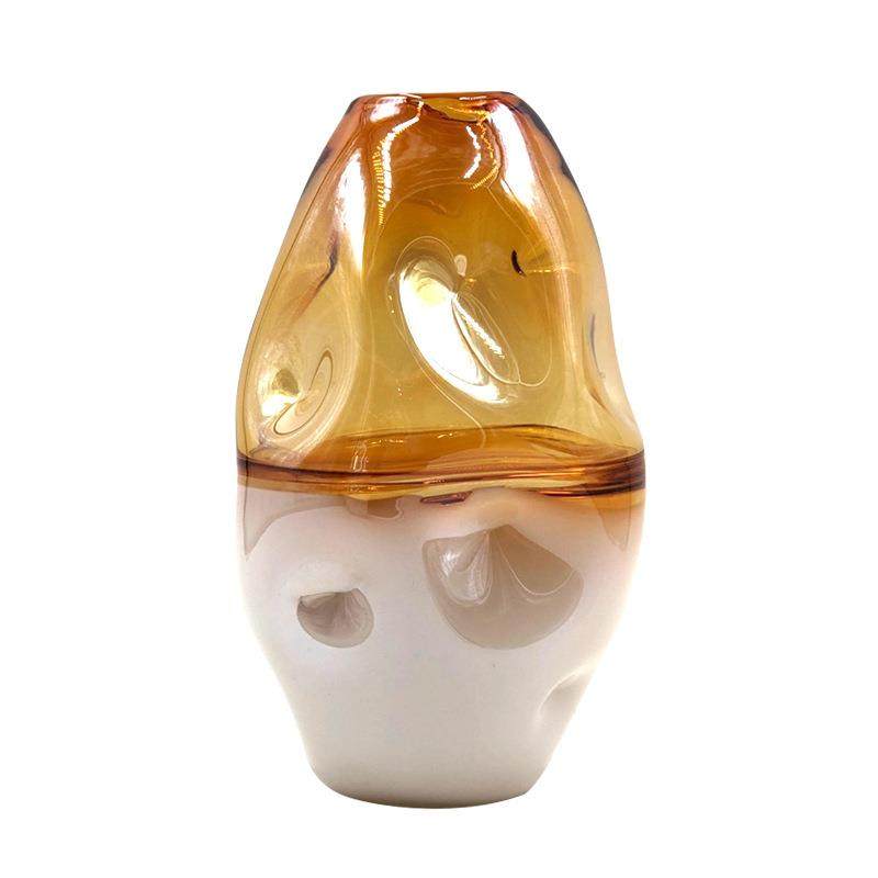 现代简约渐变轻奢玻璃花瓶美式北欧创意家居水培干花假花装饰品,淘宝优惠券,粉丝福利购,淘宝优惠卷