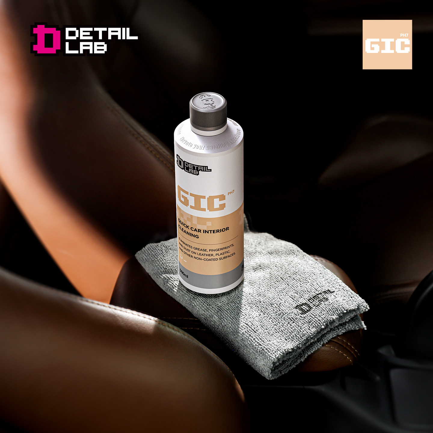 Detail Lab内饰清洁剂GIC汽车内皮革座椅泡沫清洗液织物塑料翻新,淘宝优惠券,粉丝福利购,淘宝优惠卷