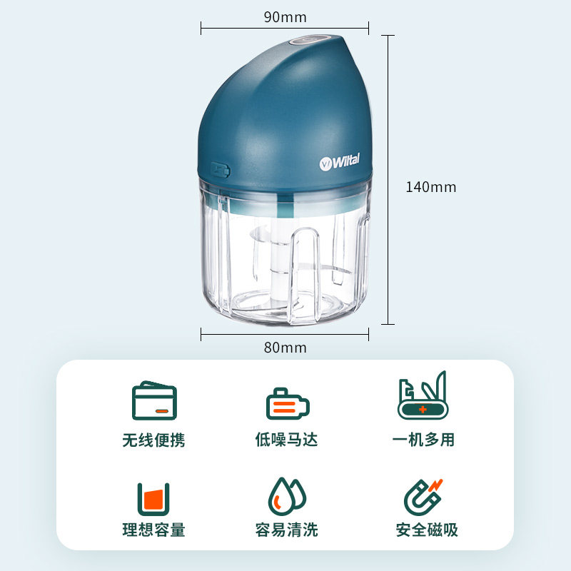 德国绞肉机家用电动小型迷你多功能搅拌机碎菜打蒜捣蒜器宝宝辅食,淘宝优惠券,粉丝福利购,淘宝优惠卷