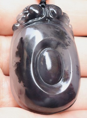 天然玉石28*42*11mm 49g挂牌 桂林鸡血玉石吊牌 高端上朗料玉化红