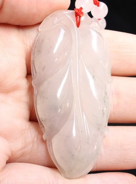 天然玉石28*58*8mm 36g挂牌 桂林鸡血玉石吊牌 高端上朗料玉化红